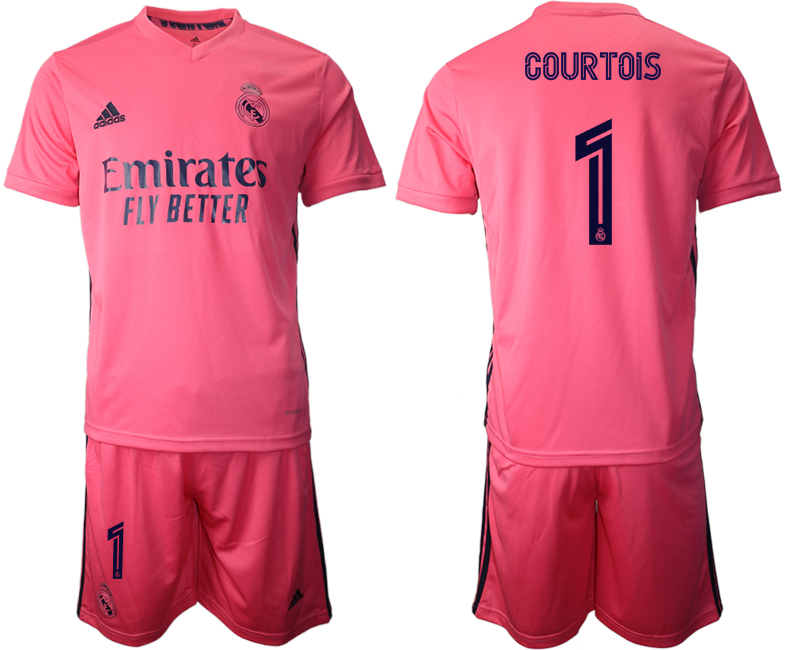 Men 2020-2021 club Real Madrid away #1 pink Soccer Jerseys1